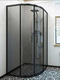 Siyah Profil Füme Cam Duşakabin