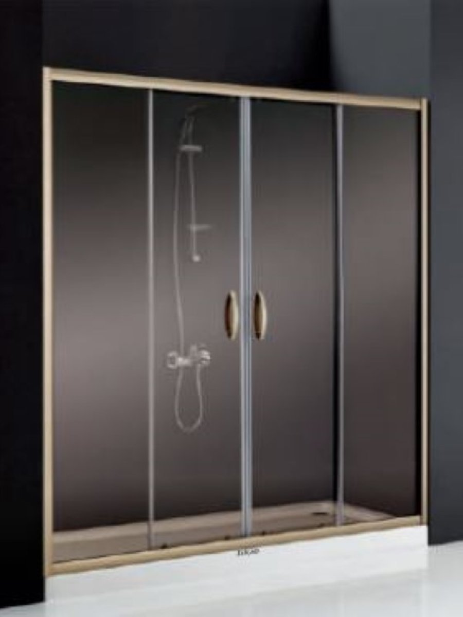 Parlak Krom Duvararası Duşakabin